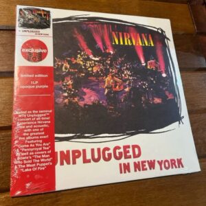 Nirvana Unplugged mtv new you lp roxo versão target